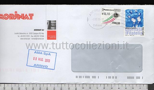 Collezionismo di storia postale buste viaggiate affrancatura tariffe postali degli anni 2000